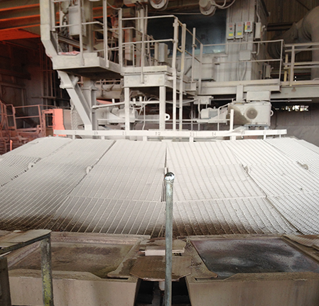 molten aluminum temperature measurement caster exit