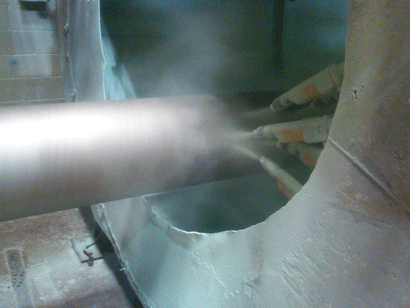 Direct view of tube coating